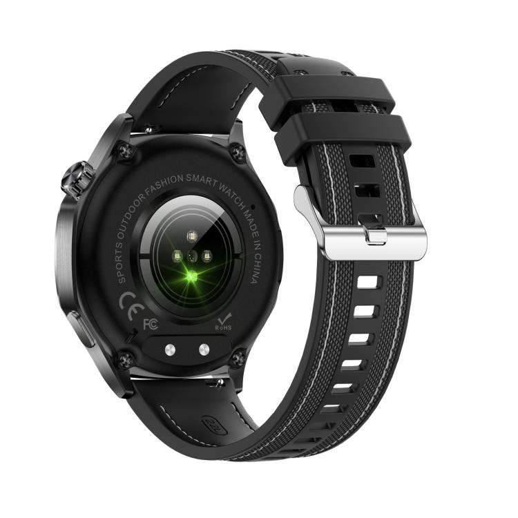 AK83 BT Call Smart Watch, Support Blood Pressure / Heart Rate / Sports Health Monitoring Fitness Tracker(Black Braid Silicone) - Smart Watches by buy2fix | Online Shopping UK | buy2fix