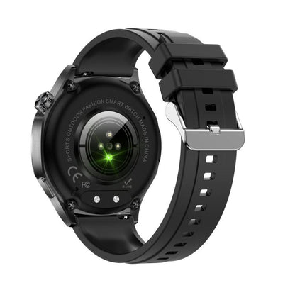 AK83 BT Call Smart Watch, Support Blood Pressure / Heart Rate / Sports Health Monitoring Fitness Tracker(Black Silicone) - Smart Watches by buy2fix | Online Shopping UK | buy2fix