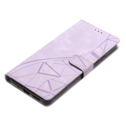 For iPhone Air Triangles Embossed Leather Phone Case(Purple) - iPhone Air Cases by buy2fix | Online Shopping UK | buy2fix