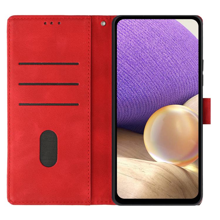 For iPhone Air Triangles Embossed Leather Phone Case(Red) - iPhone Air Cases by buy2fix | Online Shopping UK | buy2fix