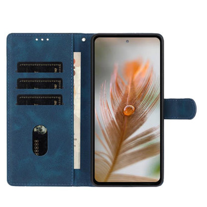 For Google Pixel 10 Pro Skin Feel Embossed Feather Leather Phone Case(Dark Blue) - Google Cases by buy2fix | Online Shopping UK | buy2fix