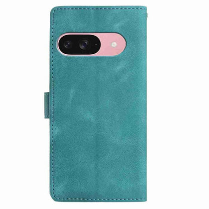 For Google Pixel 10 Skin Feel Embossed Feather Leather Phone Case(Green) - Google Cases by buy2fix | Online Shopping UK | buy2fix