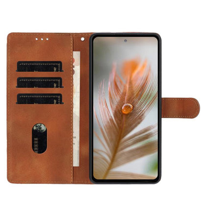 For Google Pixel 10 Skin Feel Embossed Feather Leather Phone Case(Brown) - Google Cases by buy2fix | Online Shopping UK | buy2fix