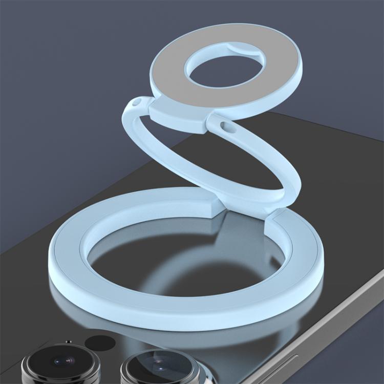 Triple Folding MagSafe Double-Sided Magnetic Phone Ring Holder(Blue) - Ring Holder by buy2fix | Online Shopping UK | buy2fix