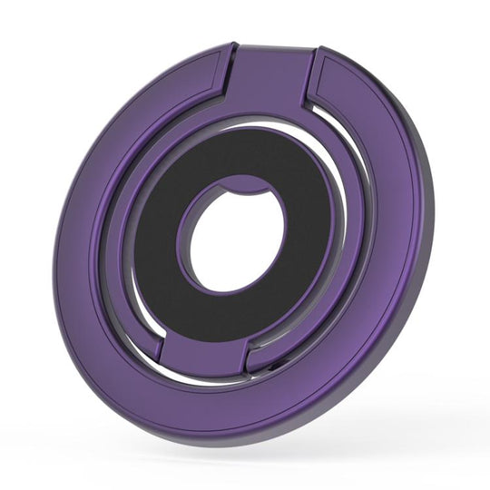 Triple Folding MagSafe Double-Sided Magnetic Phone Ring Holder(Purple)