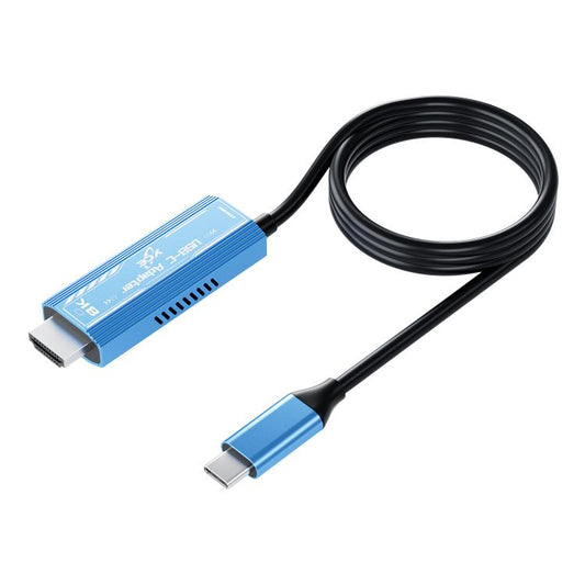 YCE-V286A Type-C to HDMI2.1 8K Adapter Cable(Blue) - Cable by buy2fix | Online Shopping UK | buy2fix