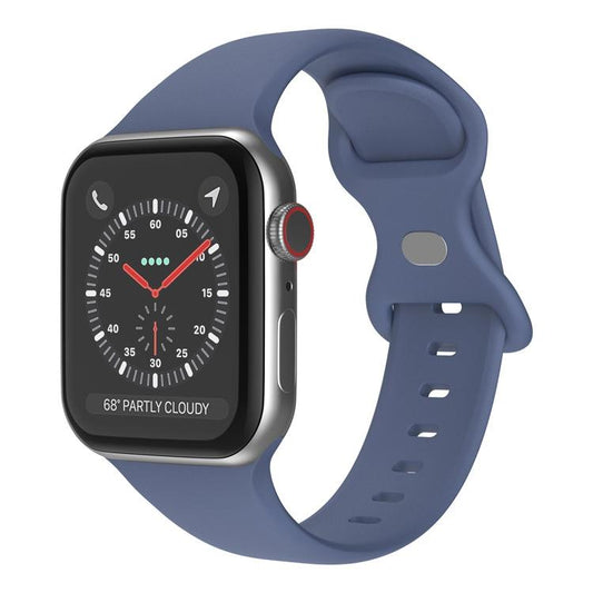 For Apple Watch 46mm / 49mm / 45mm / 44mm xDfind Butterfly Buckle Silicone Watch Band(Navy Blue) - Watch Bands by xDfind | Online Shopping UK | buy2fix