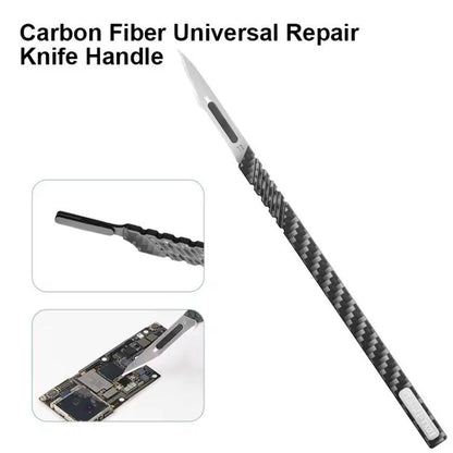 QianLi TX01 Carbon Fibre Non-Magnetic Anti-Static Universal Knife Handle - Tool Kits by QIANLI | Online Shopping UK | buy2fix