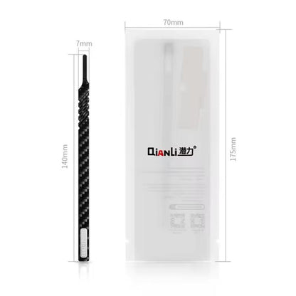 QianLi TX01 Carbon Fibre Non-Magnetic Anti-Static Universal Knife Handle - Tool Kits by QIANLI | Online Shopping UK | buy2fix