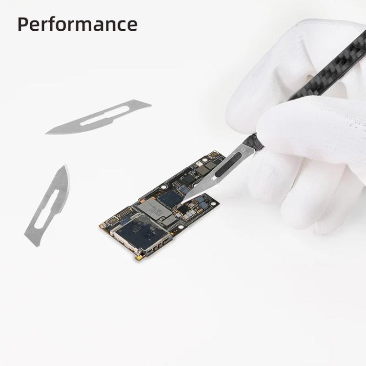 QianLi TX01 Carbon Fibre Non-Magnetic Anti-Static Universal Knife Handle - Tool Kits by QIANLI | Online Shopping UK | buy2fix