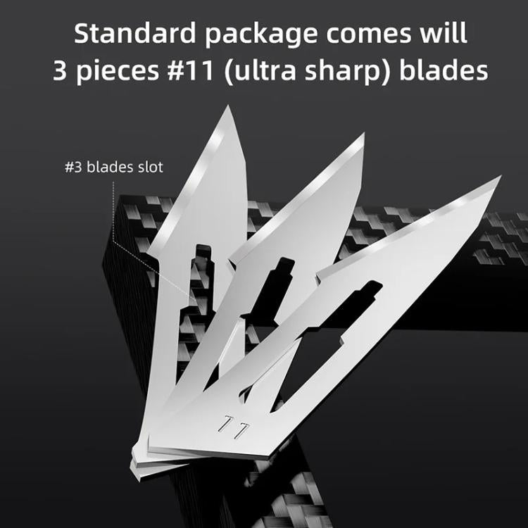 QianLi TX01 Carbon Fibre Non-Magnetic Anti-Static Universal Knife Handle - Tool Kits by QIANLI | Online Shopping UK | buy2fix