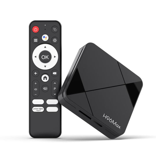 H96Max 4K UHD Android 14 Smart TV Box with Remote Control, RK3518 Quad-Core 2GB+16GB(UK Plug)