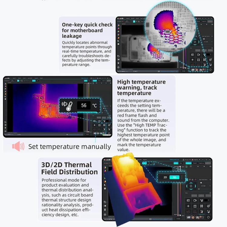 QianLi L256 iStele Dual-spectral Thermal Camera Short Circuit Thermometer - Test Tools by QIANLI | Online Shopping UK | buy2fix