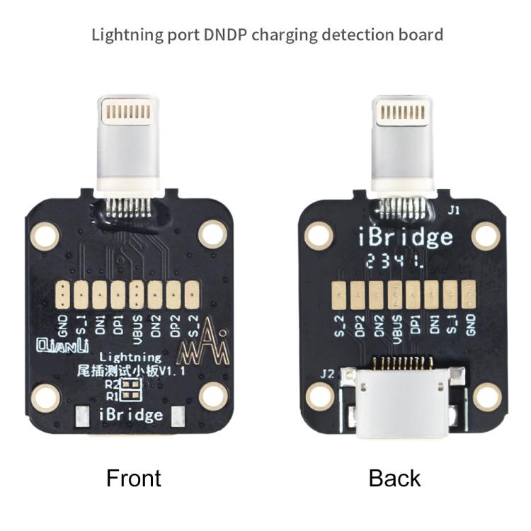 QianLi iBridge Tail Plug Charging DNDP Detection Epitaxial Board, Model:8 Pin - Test Tools by QIANLI | Online Shopping UK | buy2fix