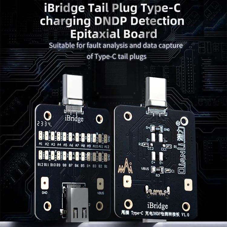 QianLi iBridge Tail Plug Charging DNDP Detection Epitaxial Board, Model:Type-C - Test Tools by QIANLI | Online Shopping UK | buy2fix