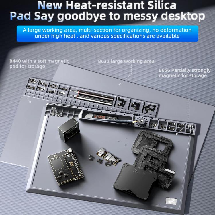 Mega-Idea B440 Desktop Insulation Heat-Resistant Silicone Pad - Working Mat by buy2fix | Online Shopping UK | buy2fix