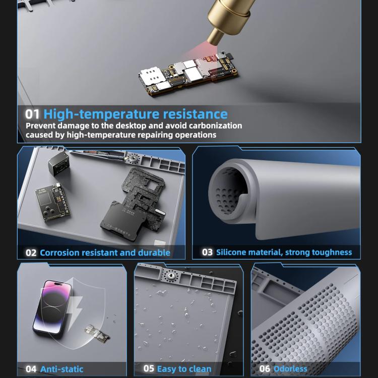 Mega-Idea B656 Desktop Insulation Heat-Resistant Silicone Pad - Working Mat by buy2fix | Online Shopping UK | buy2fix