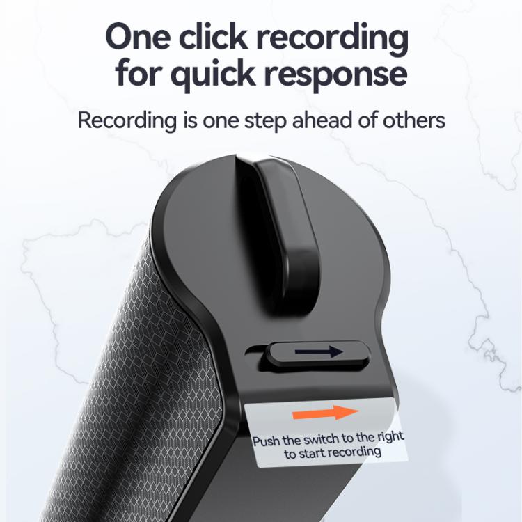 JNN Q70P OLED Display Magnetic Noise Reduction Voice Recording Pen Support APP Control, Memory:64GB(Black) - Recording Pen by JNN | Online Shopping UK | buy2fix