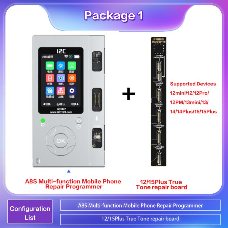 i2C A8S Multi-function Phone Repair Programmer, Model:Host+12-15 Plus True Tone Board - Repair Programmer by i2C | Online Shopping UK | buy2fix