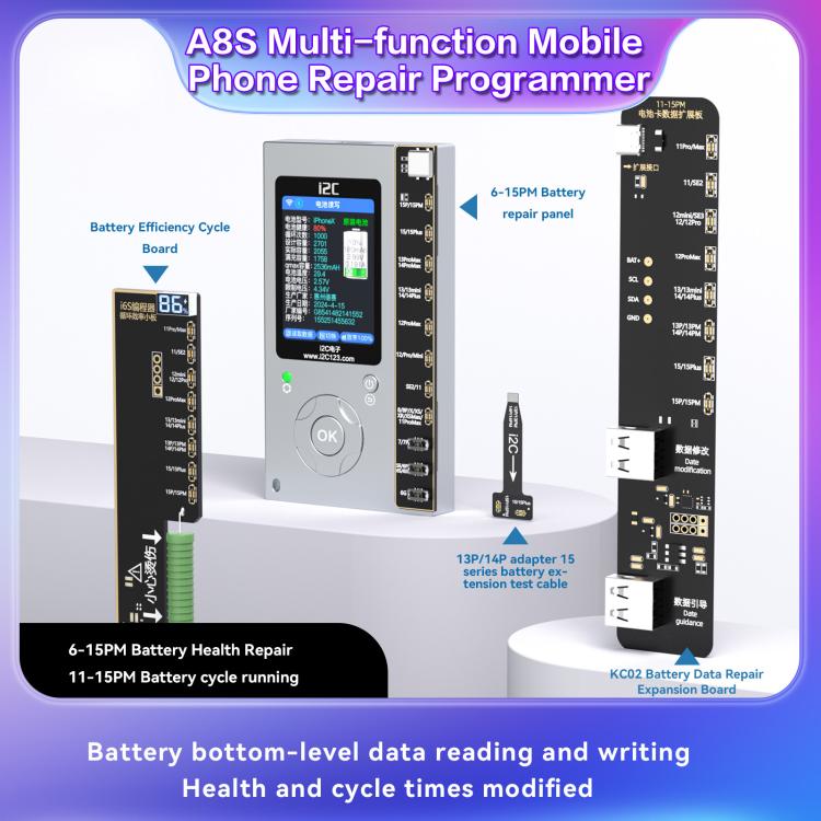 i2C A8S Multi-function Phone Repair Programmer, Model:Host+12-15 Plus True Tone Board - Repair Programmer by i2C | Online Shopping UK | buy2fix