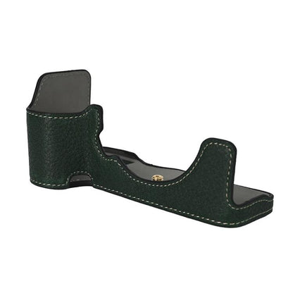 For Sony ILCE-7CM2 / Alpha 7C II Litchi Texture PU Leather Camera Half Case Base(Green) - Half Case by buy2fix | Online Shopping UK | buy2fix