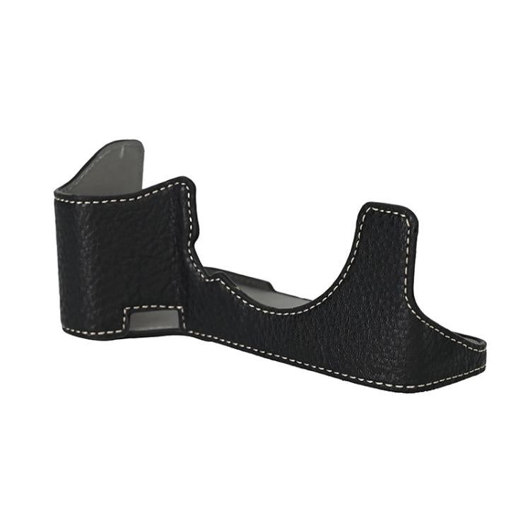 For Sony ILCE7RM5 / A7R5 Litchi Texture PU Leather Camera Half Case Base(Black) - Half Case by buy2fix | Online Shopping UK | buy2fix