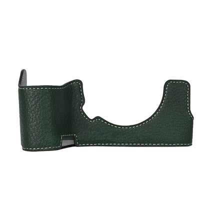 For Sony ILCE7RM5 / A7R5 Litchi Texture PU Leather Camera Half Case Base(Green) - Half Case by buy2fix | Online Shopping UK | buy2fix