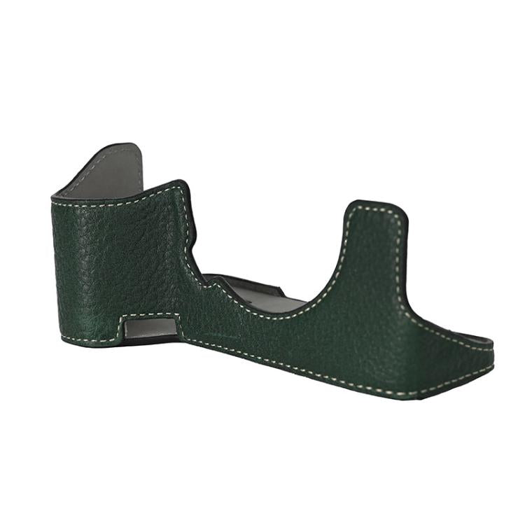 For Sony ILCE7RM5 / A7R5 Litchi Texture PU Leather Camera Half Case Base(Green) - Half Case by buy2fix | Online Shopping UK | buy2fix