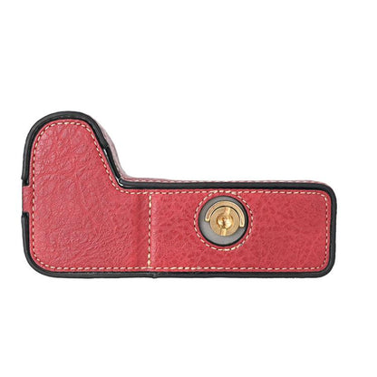 For Sony ILCE-6700 / A6700 Litchi Texture PU Leather Camera Half Case Base(Wine Red) - Half Case by buy2fix | Online Shopping UK | buy2fix