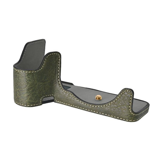 For Sony ILCE-6700 / A6700 Litchi Texture PU Leather Camera Half Case Base(Green) - Half Case by buy2fix | Online Shopping UK | buy2fix