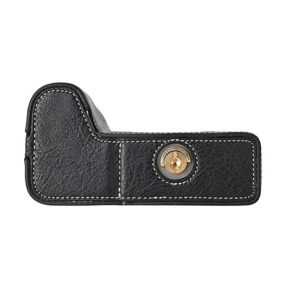 For Sony ILCE-6700 / A6700 Litchi Texture PU Leather Camera Half Case Base(Black) - Half Case by buy2fix | Online Shopping UK | buy2fix