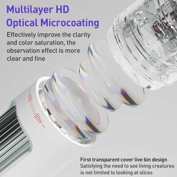 CM3 2.0 inch IPS Screen 1000X Desktop HD Digital Electron Microscope(White) - Digital Microscope by buy2fix | Online Shopping UK | buy2fix