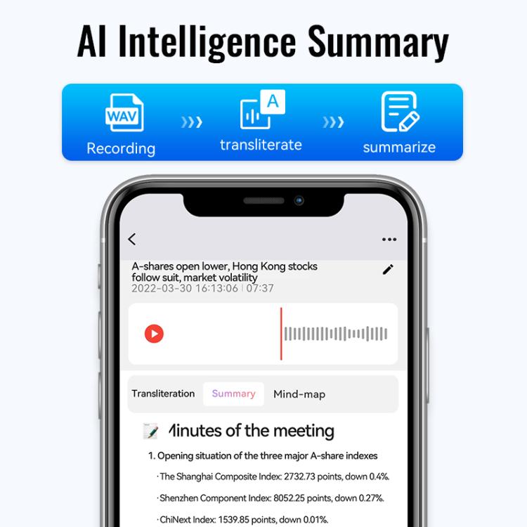 JNN M29A Portable Smart AI Magnetic Recorder Support APP Control, Memory:8GB(Black) - Recording Pen by JNN | Online Shopping UK | buy2fix