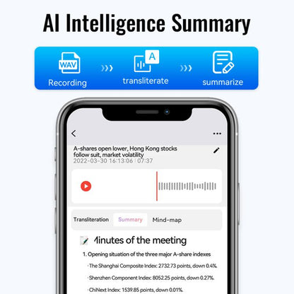 JNN M29A Portable Smart AI Magnetic Recorder Support APP Control, Memory:8GB(Black) - Recording Pen by JNN | Online Shopping UK | buy2fix
