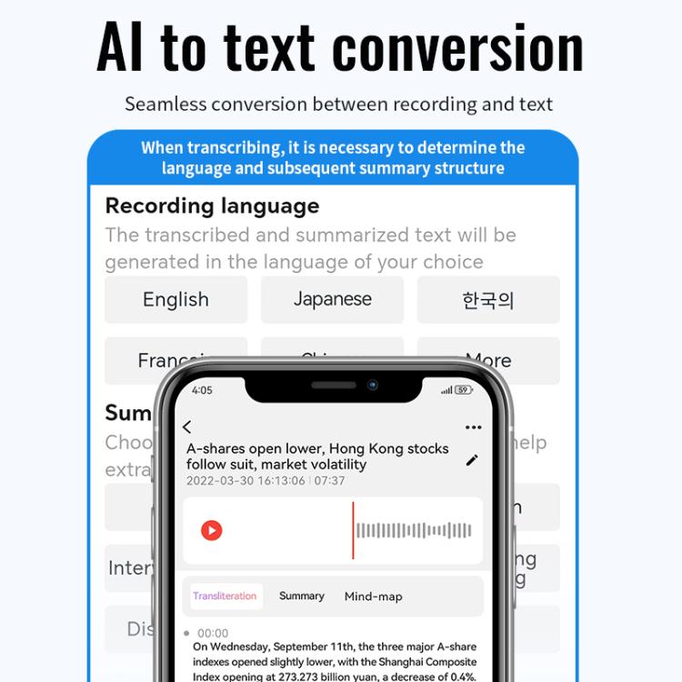 JNN M29A Portable Smart AI Magnetic Recorder Support APP Control, Memory:16GB(Black) - Recording Pen by JNN | Online Shopping UK | buy2fix