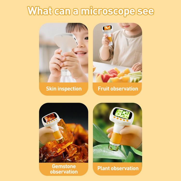 CM5 2.0 inch Screen HD Digital Electron Microscope(Orange) - Digital Microscope by buy2fix | Online Shopping UK | buy2fix