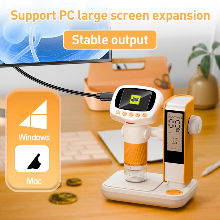 CM5 2.0 inch Screen HD Digital Electron Microscope(Orange) - Digital Microscope by buy2fix | Online Shopping UK | buy2fix