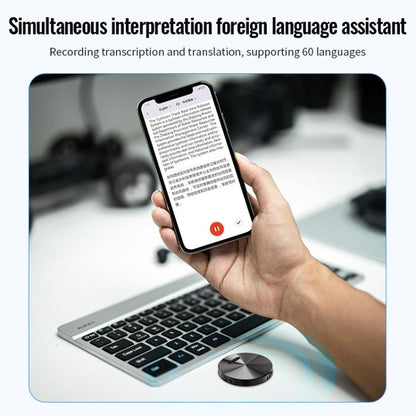 JNN A6 Portable Smart AI Magnetic Recorder Support APP Control, Memory:16GB(Black) - Recording Pen by JNN | Online Shopping UK | buy2fix