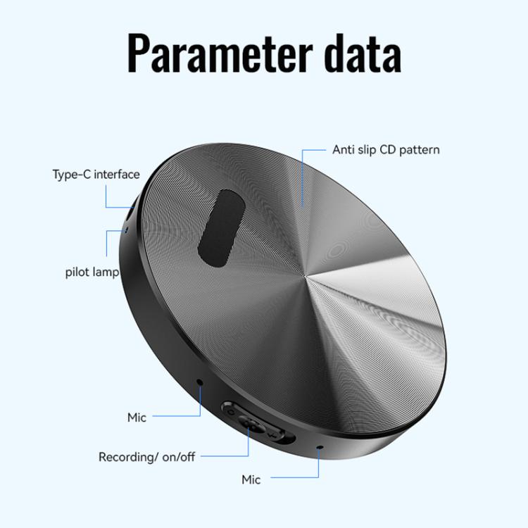 JNN A6 Portable Smart AI Magnetic Recorder Support APP Control, Memory:32GB(Black) - Recording Pen by JNN | Online Shopping UK | buy2fix