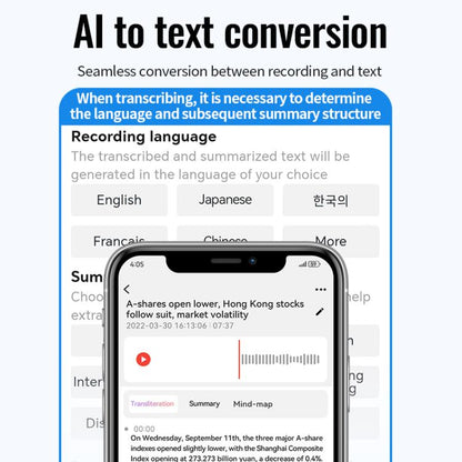 JNN A6 Portable Smart AI Magnetic Recorder Support APP Control, Memory:32GB(Black) - Recording Pen by JNN | Online Shopping UK | buy2fix