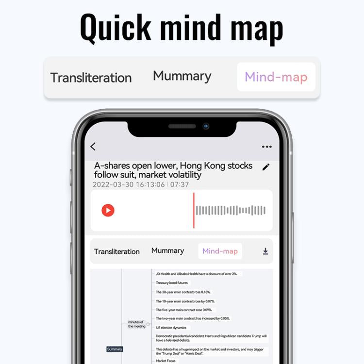 JNN A6 Portable Smart AI Magnetic Recorder Support APP Control, Memory:32GB(Black) - Recording Pen by JNN | Online Shopping UK | buy2fix