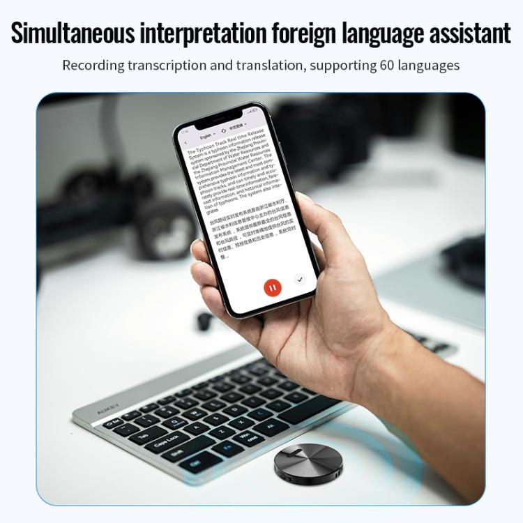 JNN A6 Portable Smart AI Magnetic Recorder Support APP Control, Memory:32GB(Black) - Recording Pen by JNN | Online Shopping UK | buy2fix