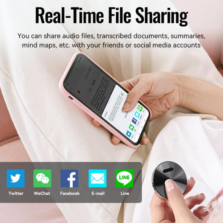 JNN A6 Portable Smart AI Magnetic Recorder Support APP Control, Memory:128GB(Black) - Recording Pen by JNN | Online Shopping UK | buy2fix