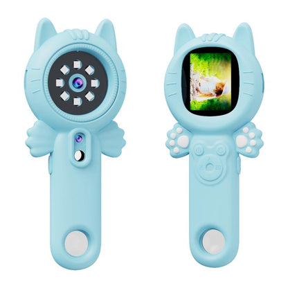 Z800 500X 2.0 inch IPS Screen Portable Handheld Dual Lens Electron Microscope(Blue) - Hand Held Style by buy2fix | Online Shopping UK | buy2fix