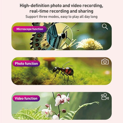 Z800 500X 2.0 inch IPS Screen Portable Handheld Dual Lens Electron Microscope(Purple) - Hand Held Style by buy2fix | Online Shopping UK | buy2fix