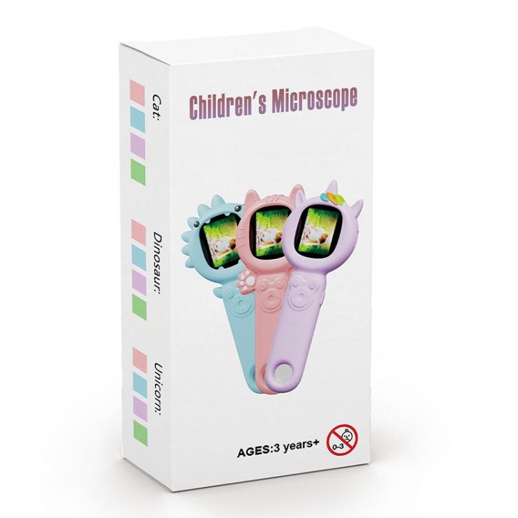 Z800 500X 2.0 inch IPS Screen Portable Handheld Dual Lens Electron Microscope(Pink) - Hand Held Style by buy2fix | Online Shopping UK | buy2fix