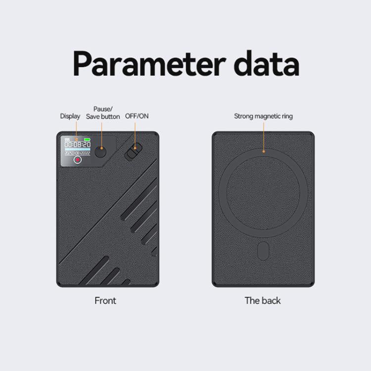 JNN A5 OLED Display Smart AI Magnetic Recorder Support APP Control, Memory:8GB(Black) - Recording Pen by JNN | Online Shopping UK | buy2fix