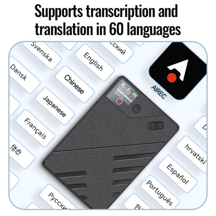 JNN A5 OLED Display Smart AI Magnetic Recorder Support APP Control, Memory:8GB(Black) - Recording Pen by JNN | Online Shopping UK | buy2fix