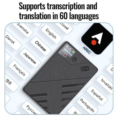 JNN A5 OLED Display Smart AI Magnetic Recorder Support APP Control, Memory:8GB(Black) - Recording Pen by JNN | Online Shopping UK | buy2fix