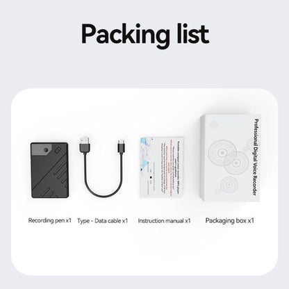 JNN A5 OLED Display Smart AI Magnetic Recorder Support APP Control, Memory:16GB(Black) - Recording Pen by JNN | Online Shopping UK | buy2fix